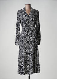 Robe mi-longue manches longues manches longues bleu STREET ONE femme