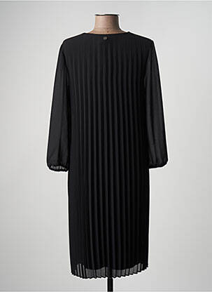 Robe mi-longue coupe fluide manches longues noir STREET ONE femme
