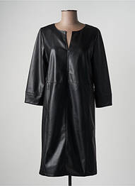 Robe mi-longue manches 3/4 manches 3/4 noir STREET ONE femme