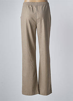 Pantalon droit stretch taille normale beige GEISHA femme