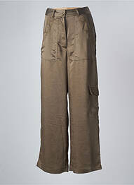 Pantalon cargo poches taille normale vert NEKANE femme