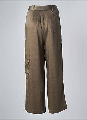 Pantalon cargo poches taille normale vert NEKANE femme