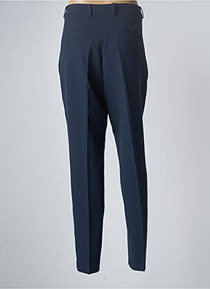 Pantalon slim tissage popeline taille normale bleu GEISHA femme