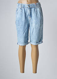 Bermuda taille élastique taille normale bleu STREET ONE femme