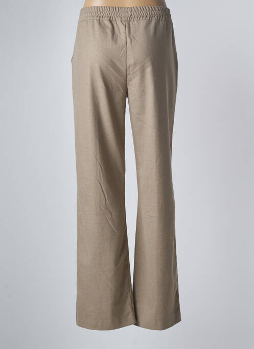 Pantalon droit stretch taille normale beige GEISHA femme