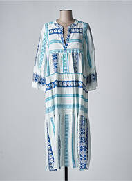 Robe longue manches longues manches longues bleu VALERIE KHALFON femme