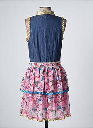 Robe courte sans manche sans manche bleu AMUSE femme