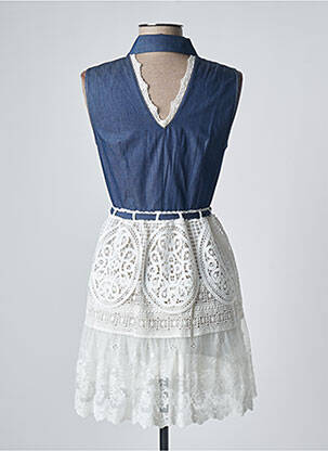 Robe courte sans manche sans manche bleu AMUSE femme