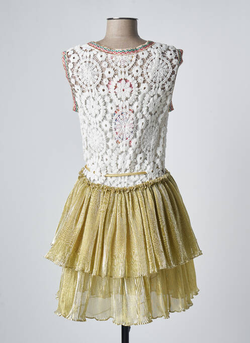 Robe courte beige AMUSE pour femme