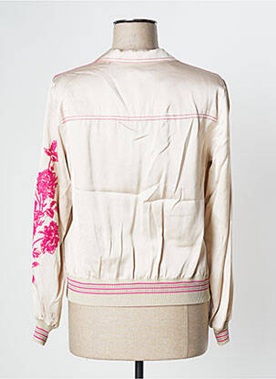 Veste casual poches beige TRICOT CHIC femme