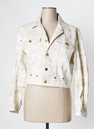 Veste casual poches beige ANGELO MARANI femme