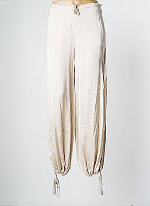 Pantalon droit taille normale taille normale beige TRICOT CHIC femme