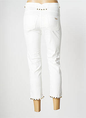 Pantacourt stretch taille normale beige ANGELO MARANI femme
