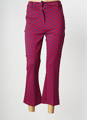 Pantacourt stretch taille normale rouge FRACOMINA femme
