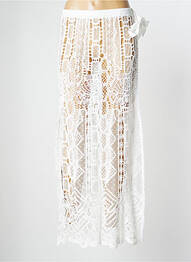 Jupe longue coupe droite beige VALERIE KHALFON femme