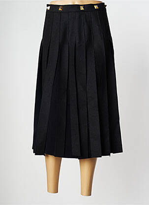 Jupe mi-longue stretch noir CAVALLI femme