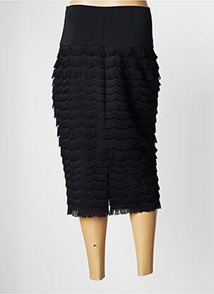 Jupe mi-longue stretch noir CAVALLI femme