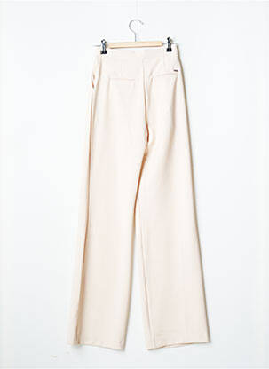 Pantalon droit stretch taille normale beige FRACOMINA femme