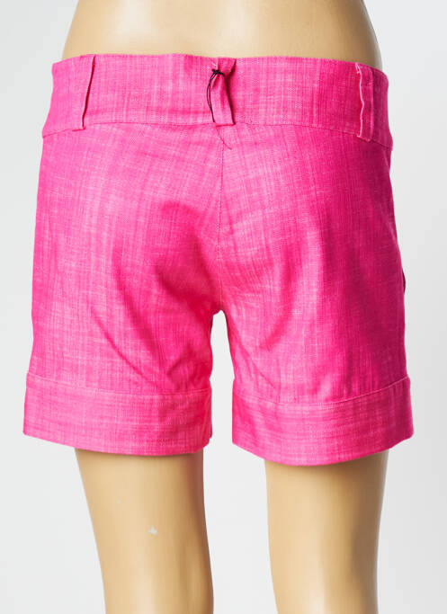 Short fermeture zippée sous rabat boutonné taille normale rose TRICOT CHIC femme