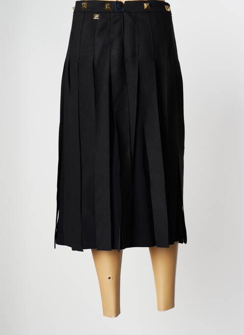 Jupe mi-longue coupe évasée noir CAVALLI femme