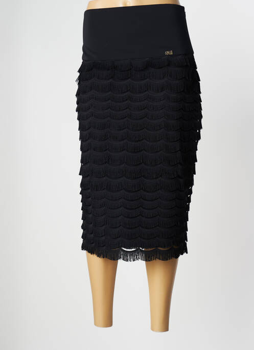 Jupe mi-longue taille normale noir CAVALLI femme