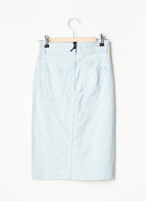 Jupe mi-longue taille normale bleu MARANI femme