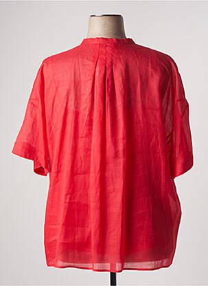 Chemisier coupe fluide manches 3/4 rouge MARINA RINALDI femme