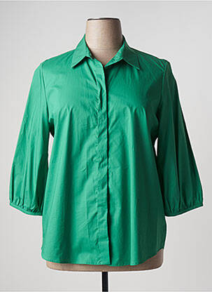 Chemisier coupe droite manches 3/4 vert PERSONA BY MARINA RINALDI femme