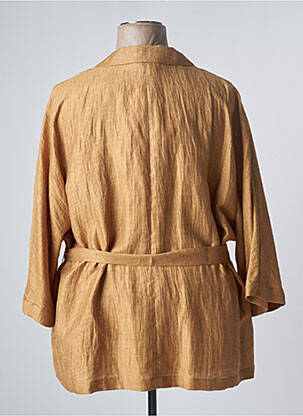 Veste chic fermeture boutonnée sur le devant jaune MARINA RINALDI femme