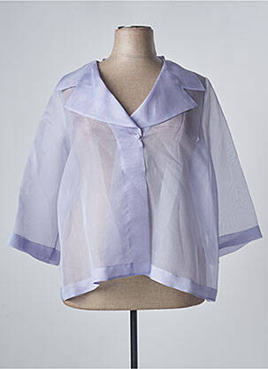 Veste chic fermeture boutonnée sur le devant violet PERSONA BY MARINA RINALDI femme