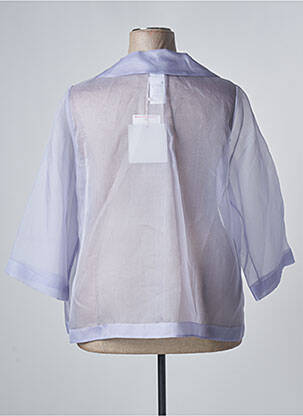 Veste chic fermeture boutonnée sur le devant violet PERSONA BY MARINA RINALDI femme
