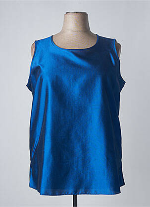 Top sans manche sans manche bleu MARINA RINALDI femme