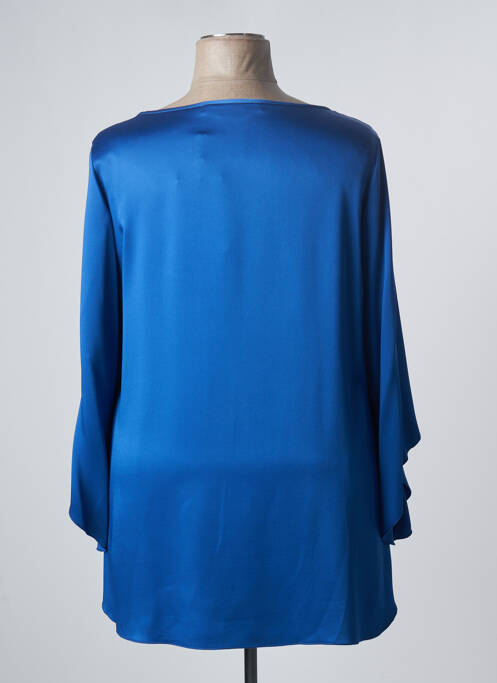Top col rond manches longues bleu MARINA RINALDI femme