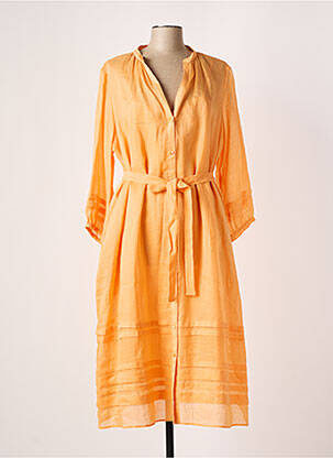 Robe longue manches longues manches longues orange MARINA RINALDI femme