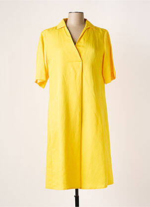 Robe mi-longue jaune MARINA SPORT pour femme