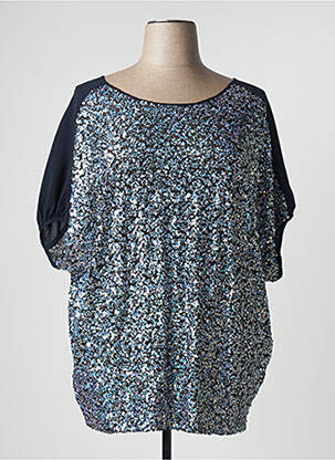 Top manches courtes manches courtes bleu PERSONA BY MARINA RINALDI femme