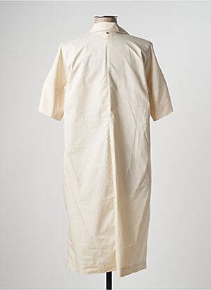 Robe mi-longue manches courtes manches courtes beige MARINA SPORT femme