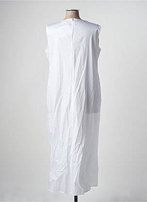 Robe longue coupe évasée sans manche blanc VOYAGE BY MARINA RINALDI femme
