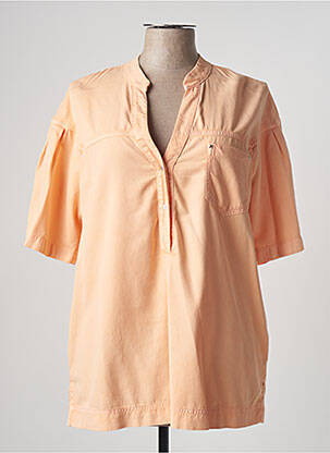Blouse col v manches courtes orange PERSONA BY MARINA RINALDI femme