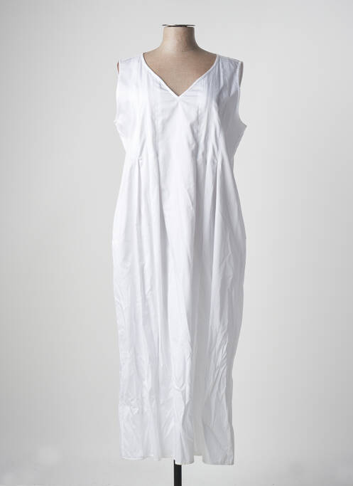 Robe longue coupe évasée sans manche blanc VOYAGE BY MARINA RINALDI femme