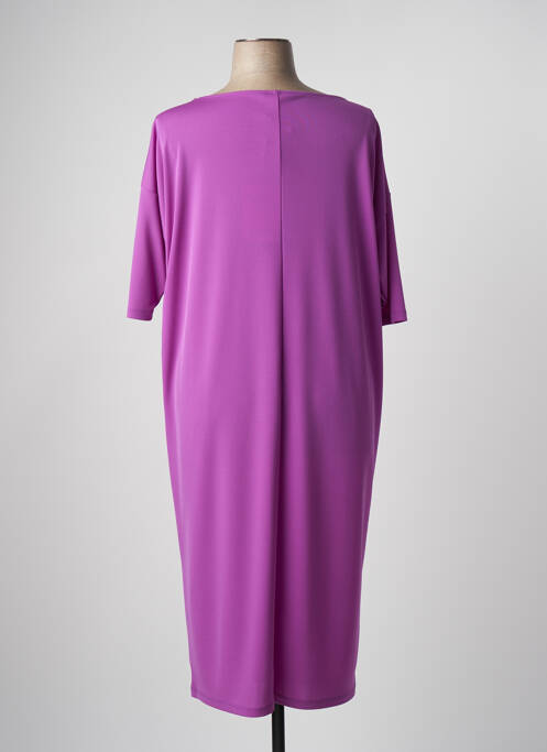 Robe mi-longue violet MARINA RINALDI pour femme