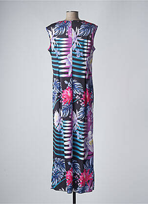 Robe longue sans manche sans manche violet PERSONA BY MARINA RINALDI femme