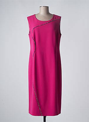 Robe mi-longue sans manche sans manche rose MARINA RINALDI femme
