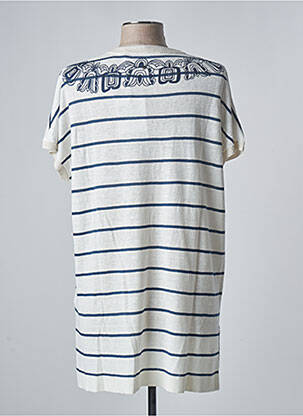 Tunique manches courtes coupe fluide blanc MARINA SPORT femme