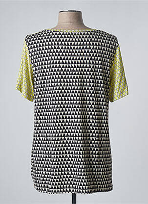 Top tissage jersey manches courtes jaune VOYAGE BY MARINA RINALDI femme