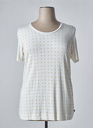 Top stretch manches courtes blanc VOYAGE BY MARINA RINALDI femme
