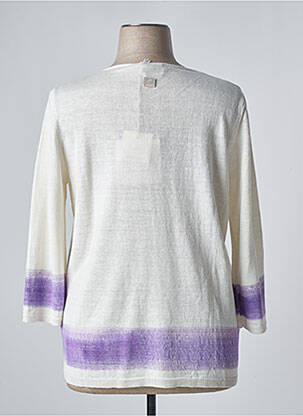 Gilet manches longues col rond beige VOYAGE BY MARINA RINALDI femme