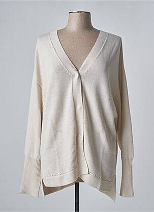 Gilet manches longues beige PERSONA BY MARINA RINALDI pour femme