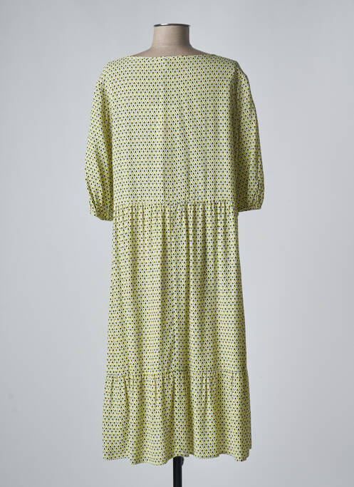 Robe mi-longue manches 3/4 manches 3/4 jaune PERSONA BY MARINA RINALDI femme