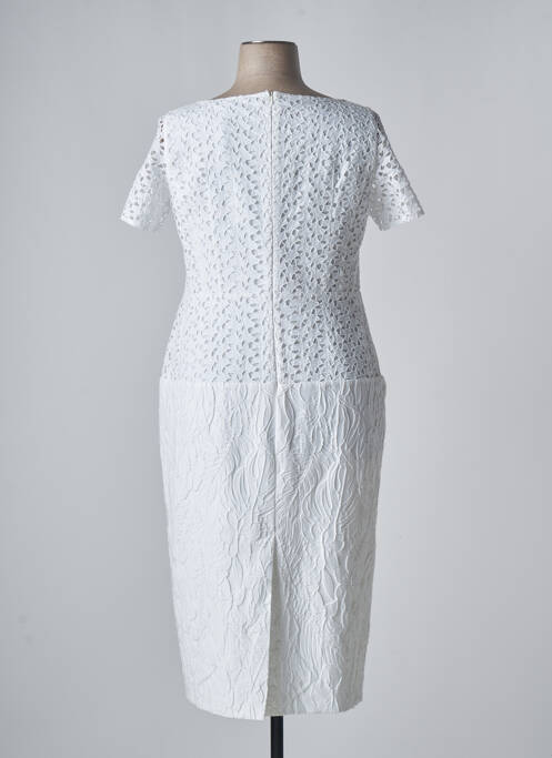 Robe mi-longue blanc MARINA RINALDI pour femme